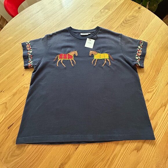 Found Horse Equine Tee in Vintage Navy, Size XS - Picture 8 of 13